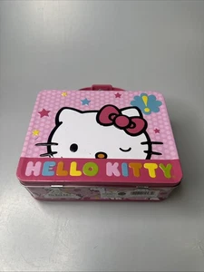 Porta pranzo Hello Kitty metallo latta rosa di Sanrio 2014.  Bello! - Foto 1 di 5