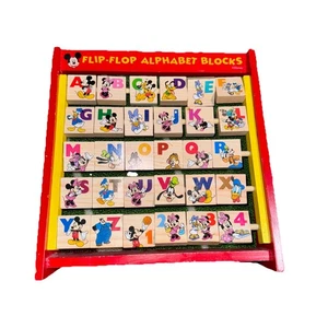 Mickey Mouse Clubhouse Flip-Flop Alphabet Blocks Tiles~ Educational Toy~ Ages 2+ - Picture 1 of 2