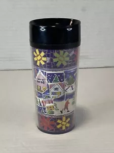 Bicchiere tazza da viaggio Starbucks Grande 1997 frammenti inverno neve cani tazza caffè Togo - Foto 1 di 10