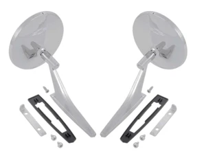 OER Outer Door Mirror Set With Bowtie 1966-1972 Chevy Camaro Nova Impala - Picture 1 of 3