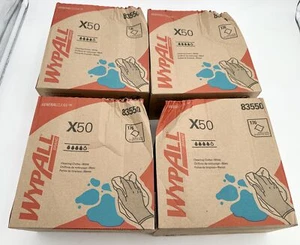 (4 DAMAGED BOX) Kimberly Clark Wypall x50 Cleaning Wipes 82550 - Picture 1 of 2