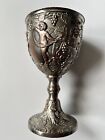 Corbell and CO Vintage Silverplated Mini Goblet Cherubs Grapes Gothic Style
