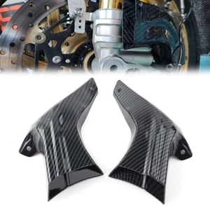 Pinza de freno moto canal de aire cubierta radiador tipo fibra de carbono para Honda Yamaha - Imagen 1 de 8
