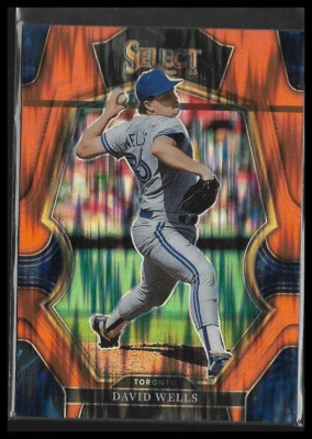 2023 Panini Select Orange Flash Prizm #153 David Wells Toronto Blue Jays - Image 1 of 2