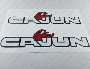 CAJUN BASS BOAT LOGO DECALS STICKERS 28" x 7" 2pcs. - Picture 1 of 6