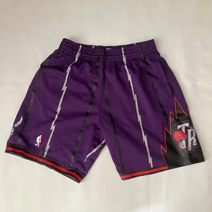 MITCHELL & NESS THROWBACK 98-99 TORONTO RAPTORS BASKETBALL SHORTS SIZE M PURPLE - Picture 1 of 5
