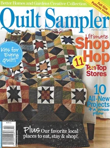 Quilt Sampler Magazine Top Quilting Stores 10 Projects Full Size Pattern Inside - Picture 1 of 12