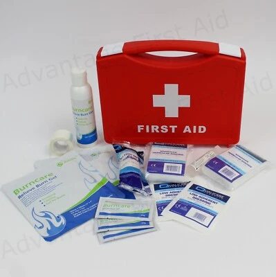 SURE HEALTH BY QUALICARE Compact First Aid Burn Kit in Slim Box. Emergency Burn Kit with Refill Option.