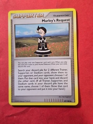 2008 Pokemon Diamond and Pearl Stormfront #87 Marley's Request, UC, NF/H, cd4 - Image 1 of 3
