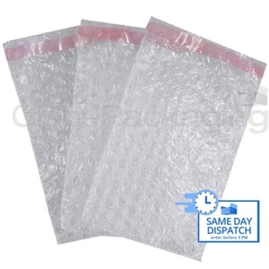 200 x BP1 STRONG PLAIN CLEAR PEEL & SEAL BUBBLE POUCHES BAGS 100x135mm (4x5.5") - Picture 1 of 6