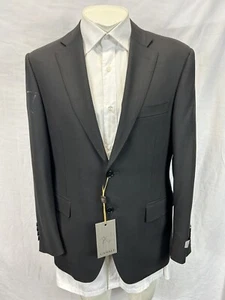 Canali Birdseye Black Jacket 2-Bt Sz EU 48 S D7/ US 38 S D7 - Picture 1 of 12