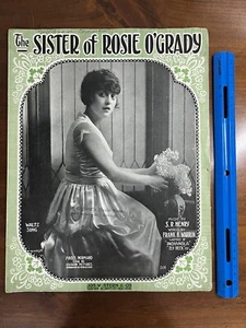 Partituras antiguas The Sister Of Rosie O’Grady Henry Primera Guerra Mundial 1918 gran formato - Imagen 1 de 6