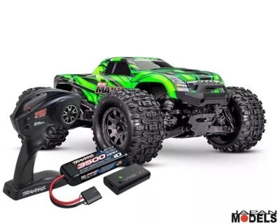 TRAXXAS MINI MAXX Green 4WD BL-S2 Monster Truck Brushless 1/16 2.4GHZ RC RTR - Immagine 1 di 4