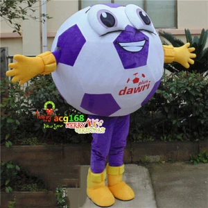 Advertising Soccer Football Mascot Costume Suit WorldCup Party Fancy Dress Adult - Picture 1 of 4
