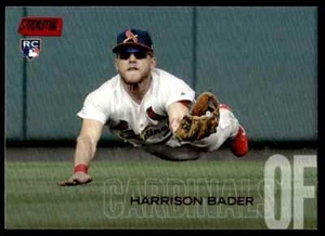 2018 Stadium Club RED RC Harrison Bader Rookie St. Louis Cardinals #280 R4 - Picture 1 of 2