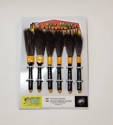 PREMIUM Professional ""LEFT HANDED"" Pinstriping 6 Brush "Pro-Series" SET Foto 1 de 4