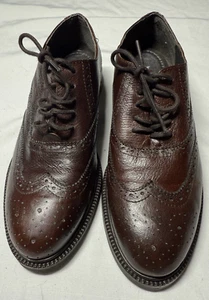 Jeffrey Campbell Moyra Damenschuhe braun Leder Schnürschuhe Budapester Oxford Größe 9 - Bild 1 von 7