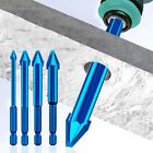 Reliable Triangular Bit for Concrete and Plastic 4pcs Hex Shank Drills