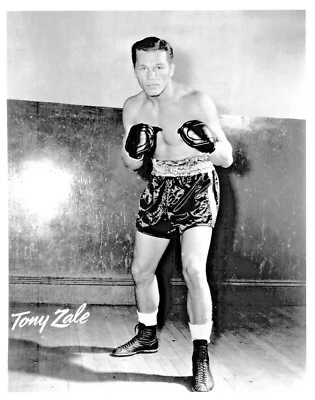 Boxing Legend Tony Zale 8x10 Photo  - Image 1 of 2