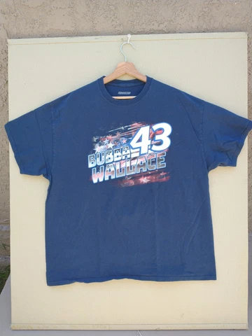 Bubba Wallace Nascar Shirt Blue Mens Size XXL #43 Richard Petty Y2K Cover