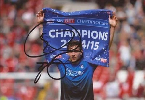 BOURNEMOUTH: CHARLIE DANIELS SIGNED 6x4 PROMOTION CELEBRATION PHOTO+COA - Picture 1 of 1