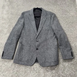 Blazer de tela británico J.Crew Ludlow Moon abrigo deportivo para hombre 42R delgado gris espiga - Imagen 1 de 11