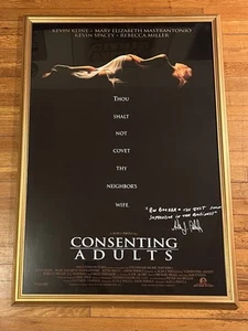 Consenting Adults Poster Signed Alan J Pakula Autograph Original One Sheet 1992 - Picture 1 of 5
