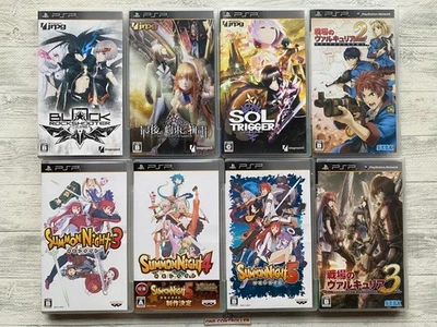 SONY PSP Black & Sol Trigger & Saigo & Summon Night & Valkyria Chronicles 2 3 - Image 1 of 4