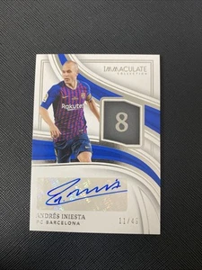 2023-24 Panini Inmaculada - Andrés Iniesta /49 Auto FC Barcelona Números - Imagen 1 de 2