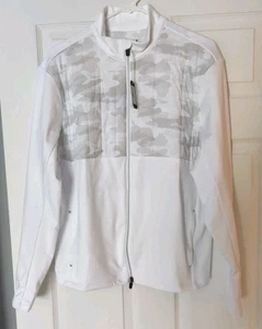 NWT MEDIUM johnnie-O Godwin Mixed Media Performance Jacket White MSRP $228 - Picture 1 of 6