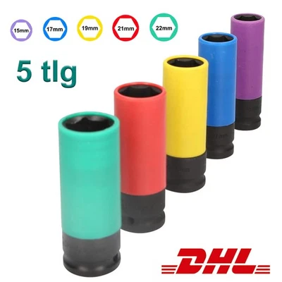 Nüsse Schoneinsätze Schlagschrauber Radschrauben Steckschlüssel Satz Felgennuss - Bild 1 von 4