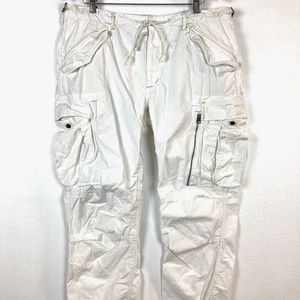 Pantalones cargo Polo Ralph Lauren vintage talla 38x26 blancos - Imagen 1 de 5