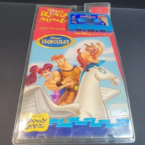 Vintage Disney Hercules Mitlesebuch & Kassette Band gesprochen von Danny DeVito PA - Bild 1 von 2