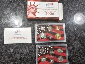 2006-S United States Mint Silver Proof Set - 10 Coin Proof Set w/ Box & COA - Picture 1 of 5