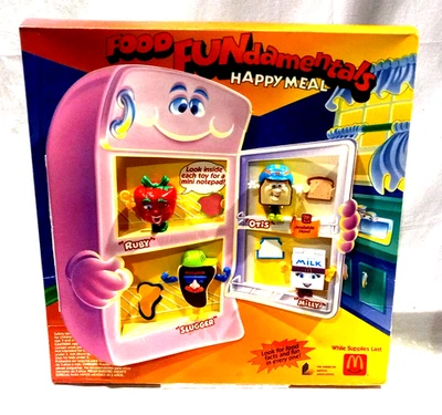 MCDONALDS 1992 FOOD FUNDAMENTALS HAPPY MEAL  DISPLAY - COMPLETE - UNIQUE - Image 1 of 4