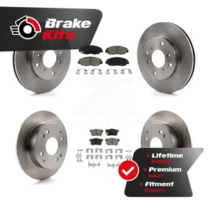 Front Rear Disc Brake Rotors And Ceramic Pads Kit For 1998-2002 Honda Accord - Picture 1 of 1