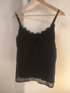 Damen Schwarzes Trägertop Spitzentop von Abercrombie & Fitch Gr.L/40 - Bild 1 von 4