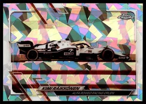 2021 Topps Chrome SAPPHIRE Formula 1 KIMI RAIKKONEN NEGATIVE REFRACTOR /100 #110 - Picture 1 of 2