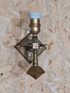 ORIGINAL 1930'S ART DECO Tischlampe Wandlampe Messing Schiffslampe - Bild 1 von 11