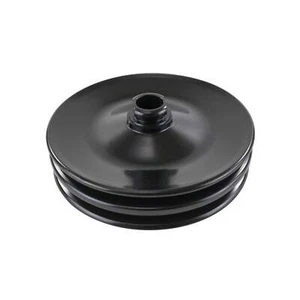 Power Steering Pump 3/4" Press Fit Double 3/8" Groove Steel Pulley Black for GM - Picture 1 of 1