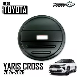 For Toyota Yaris Cross 2023-2024 Cover Fuel Oil Cap Tank Matte Black Logo Red - Picture 1 of 7