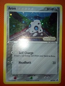 Pokemon Card Aron Ex Legend Maker Reverse Holo 48/92 Eng - Foto 1 di 2