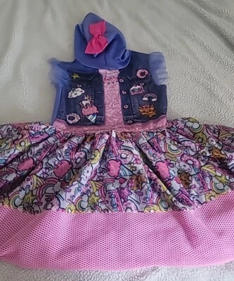 VESTIDO Cosplay JOJO SIWA 7/8 Arco con Capucha Arco Iris Unicornio Nickelodeon  Foto 1 de 4