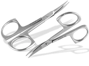Nagelschere Hautschere Set Schlank + Kräftig Gebogen 9,5 cm Edelstahl 2 Teilig - Picture 1 of 5