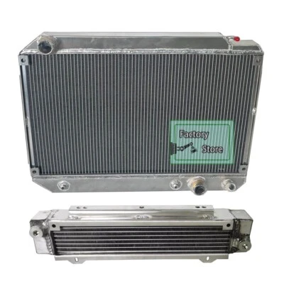 Radiator & oil cooler For 1971-1981 1972 1973 Mercedes Benz R107 C107 450SL/SLC - Image 1 of 4