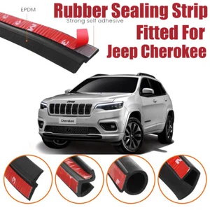 Door Seal Strip Kit Rubber Weather Draft Wind Noise Reduction For Jeep Cherokee - Bild 1 von 12