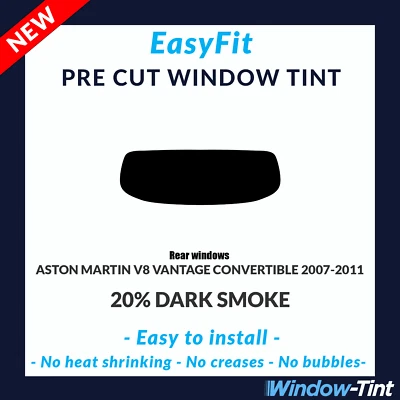 Easyfit Static Vor Cut Getönt für Aston Martin V8 Vantage Conv. 2007-11 20% Dark - Bild 1 von 3