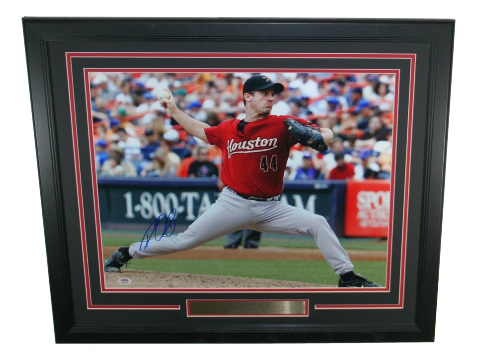 Roy Oswalt Autographed 16x20 Photo Framed Houston Astros PSA/DNA - Image 1 of 4