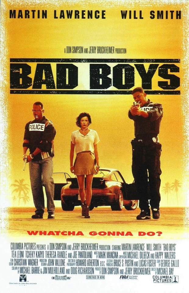 Bad Boys movie poster - 11" x 17" - Will Smith, Martin Lawrence