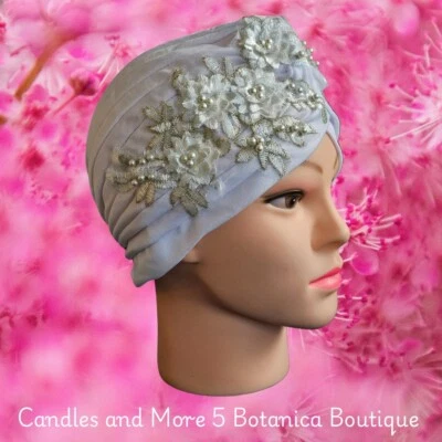 White Head Wrap Turban Iyawo Gorro Turbante Iyabò Ocha Santeria Yoruba Orisha - Image 1 of 2